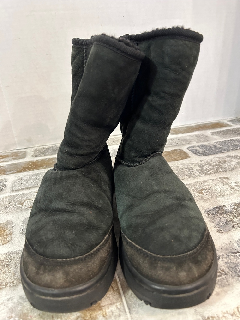 Ugg Australia Ultimate Short 5275 Black Suede Winter Boots